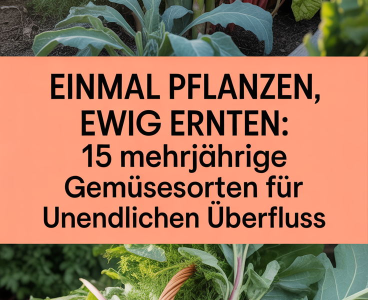Einmal pflanzen, ewig ernten: 15 mehrjährige Gemüsesorten für unendlichen Überfluss
