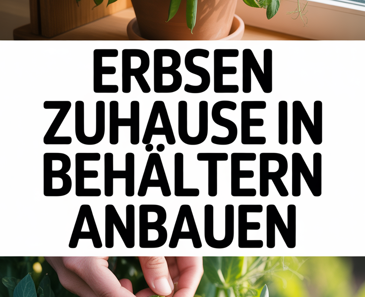 Erbsen zuhause in Behältern anbauen
