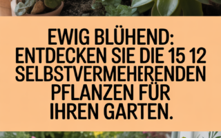 Ewig blühend: Entdecken Sie die 15 besten selbstvermehrenden Pflanzen für Ihren Garten