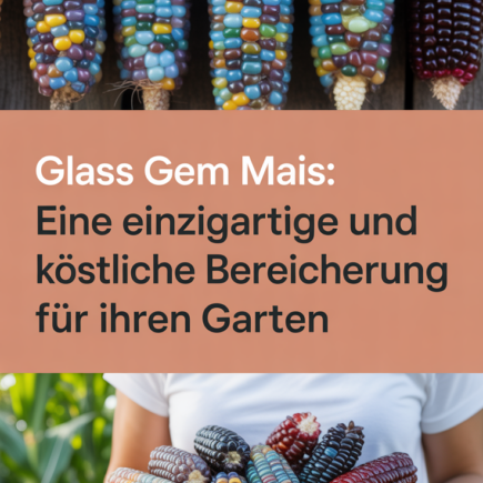 Glass Gem Mais: Eine einzigartige und köstliche Bereicherung für Ihren Garten