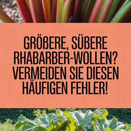 Größere, süßere Rhabarber-wollen? Vermeiden Sie diesen häufigen Fehler!
