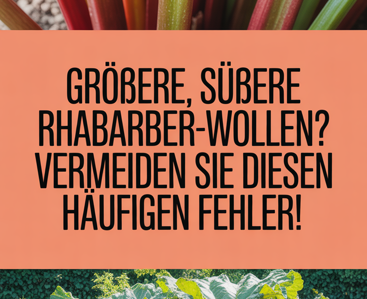 Größere, süßere Rhabarber-wollen? Vermeiden Sie diesen häufigen Fehler!