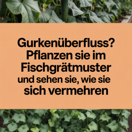 Gurkenüberfluss? Pflanzen Sie im Fischgrätmuster und sehen Sie, wie sie sich vermehren