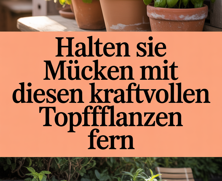 Halten Sie Mücken mit diesen kraftvollen Topfpflanzen fern