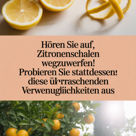 Hören Sie auf, Zitronenschalen wegzuwerfen! Probieren Sie stattdessen diese überraschenden Verwendungsmöglichkeiten aus