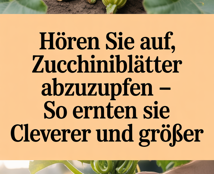 Hören Sie auf, Zucchiniblätter abzuzupfen – so ernten Sie cleverer und größer