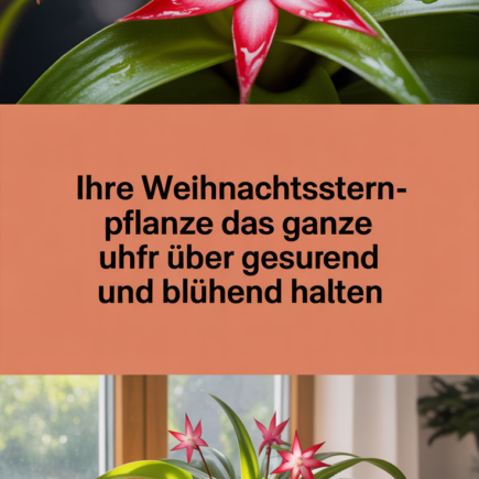 Ihre Weihnachtsstern-Pflanze das ganze Jahr über gesund und blühend halten