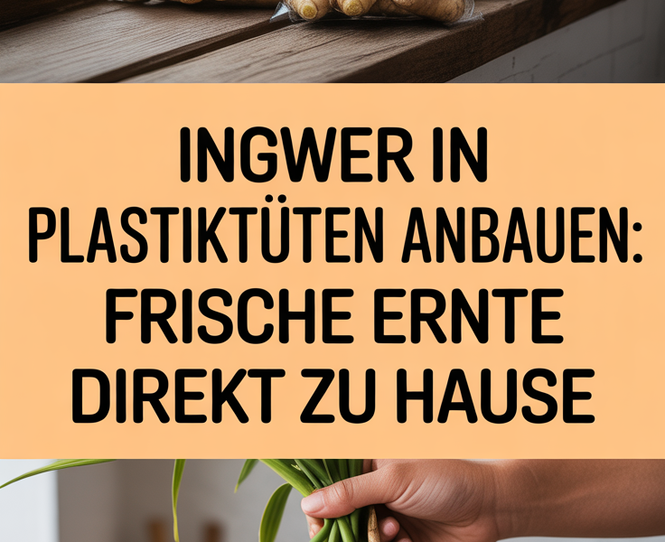Ingwer in Plastiktüten anbauen: Frische Ernte direkt zu Hause