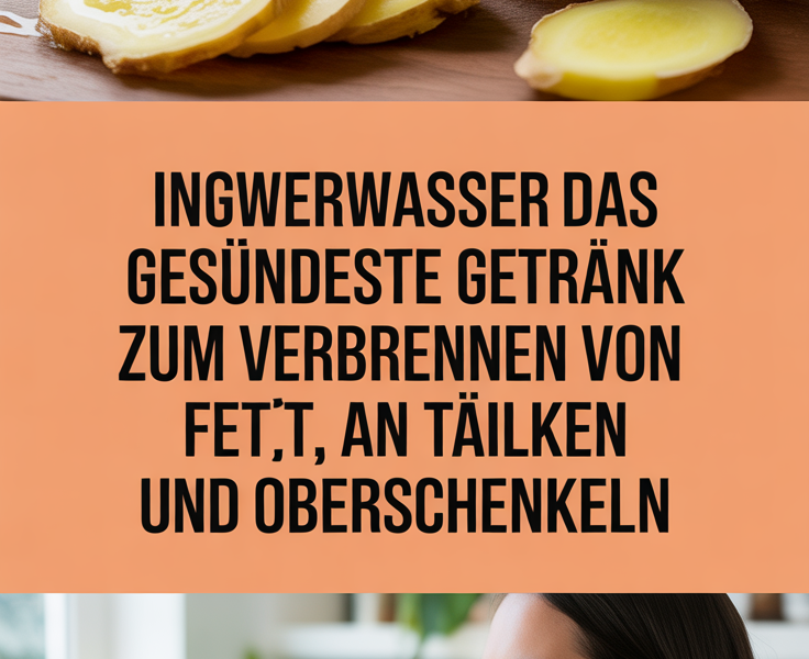 Ingwerwasser: Das gesündeste Getränk zum Verbrennen von Fett an Taille, Rücken und Oberschenkeln