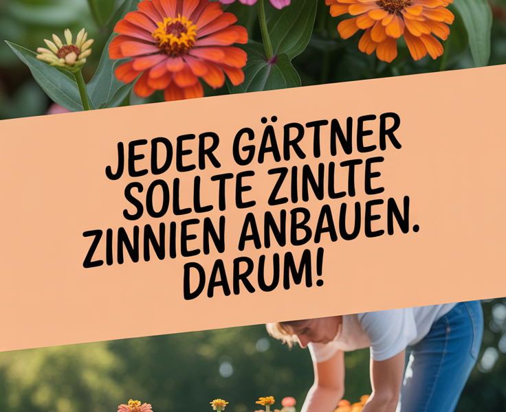 Jeder Gärtner sollte Zinnien anbauen. Darum!