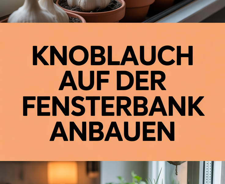 Knoblauch auf der Fensterbank anbauen