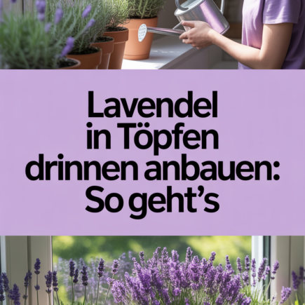 Lavendel in Töpfen drinnen anbauen: So geht’s