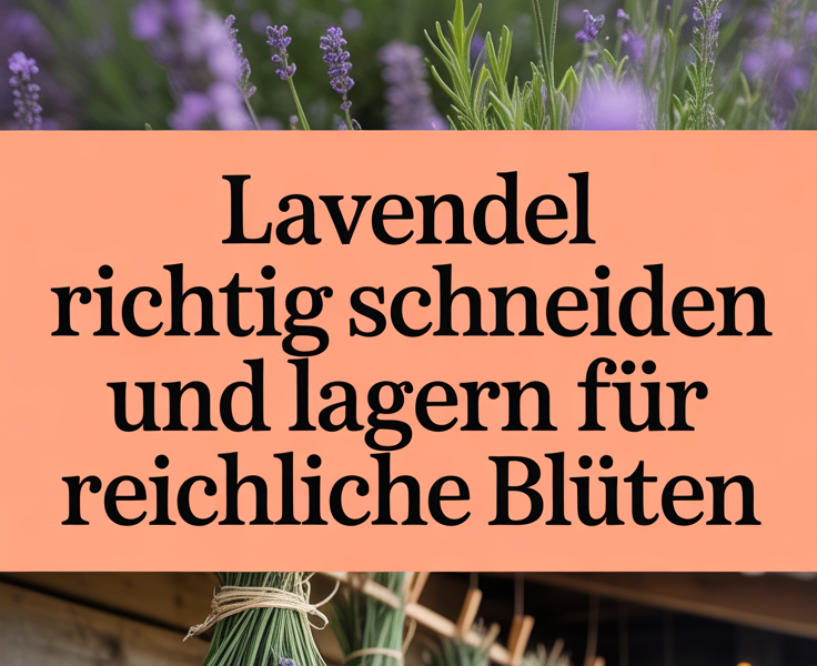 Lavendel richtig schneiden und lagern für reichliche Blüten