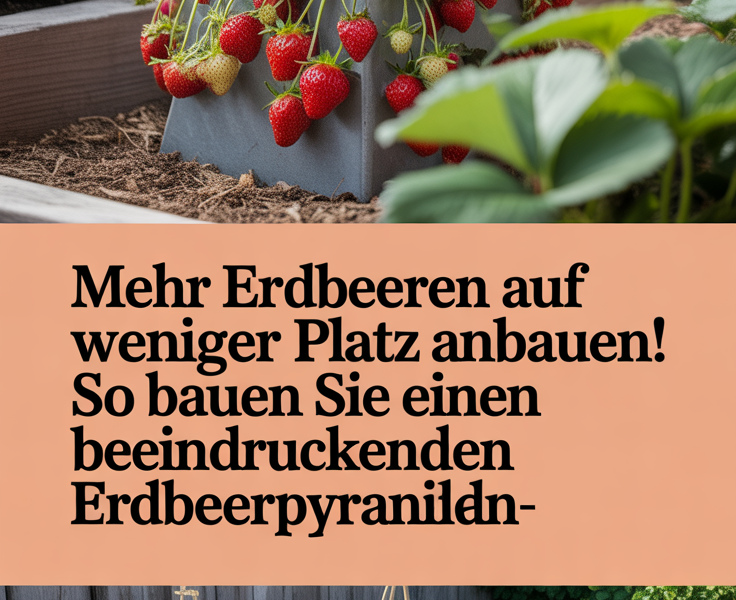 Mehr Erdbeeren auf weniger Platz anbauen! So bauen Sie einen beeindruckenden Erdbeerpyramiden-Pflanzer