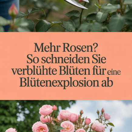 Mehr Rosen? So schneiden Sie verblühte Blüten für eine Blütenexplosion ab
