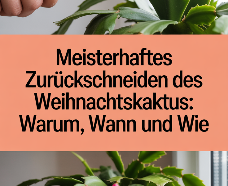 Meisterhaftes Zurückschneiden des Weihnachtskaktus: Warum, Wann und Wie
