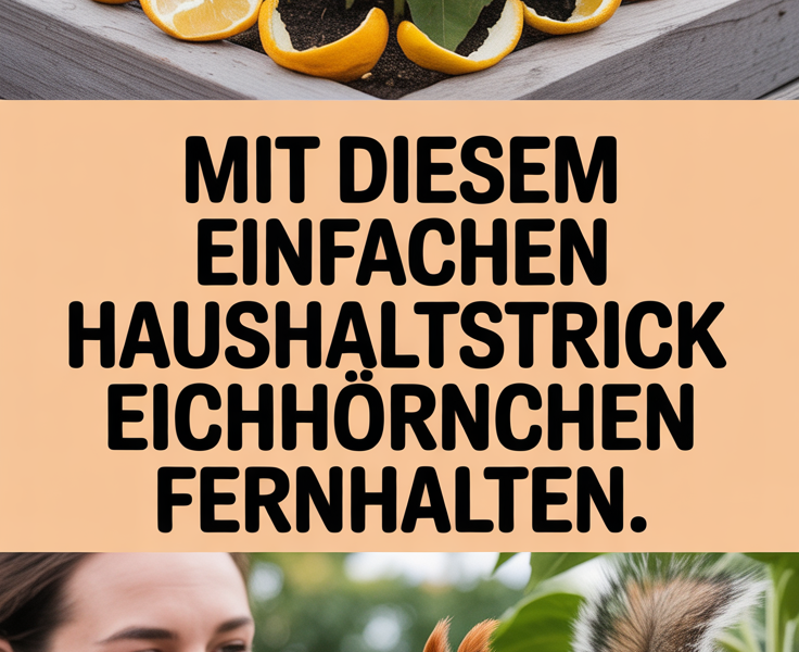 Mit diesem einfachen Haushaltstrick Eichhörnchen fernhalten