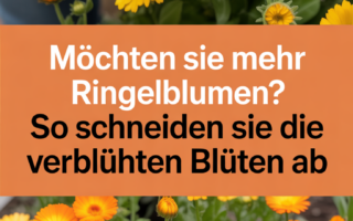 Möchten Sie mehr Ringelblumen? So schneiden Sie die verblühten Blüten ab