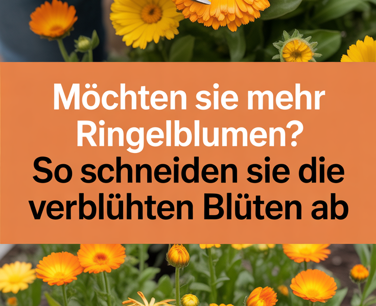 Möchten Sie mehr Ringelblumen? So schneiden Sie die verblühten Blüten ab