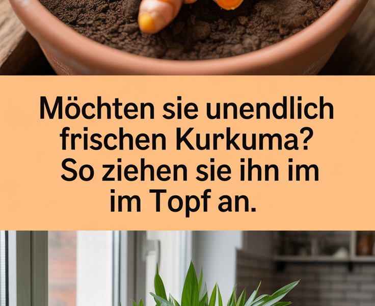 Möchten Sie unendlich frischen Kurkuma? So ziehen Sie ihn im Topf an.