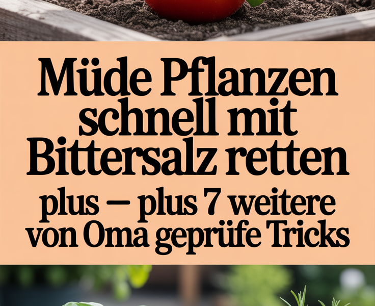 Müde Pflanzen schnell mit Bittersalz retten – plus 7 weitere von Oma geprüfte Tricks