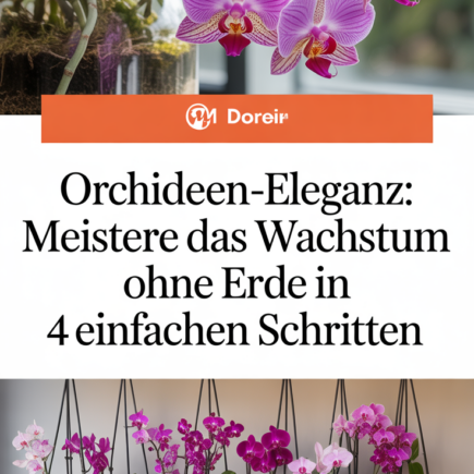 Orchideen-Eleganz: Meistere das Wachstum ohne Erde in 4 einfachen Schritten
