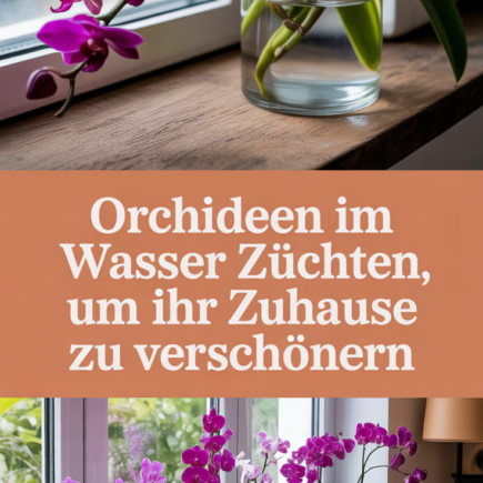 Orchideen im Wasser züchten, um Ihr Zuhause zu verschönern