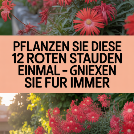 Pflanzen Sie diese 12 roten Stauden einmal – genießen Sie sie für immer