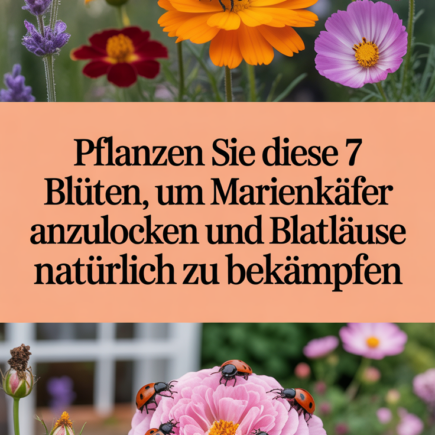 Pflanzen Sie diese 7 Blüten, um Marienkäfer anzulocken und Blattläuse natürlich zu bekämpfen