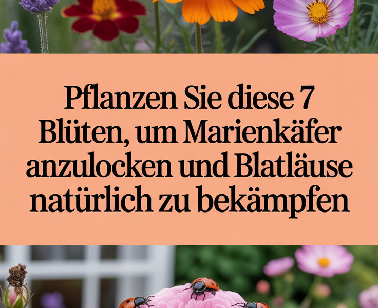 Pflanzen Sie diese 7 Blüten, um Marienkäfer anzulocken und Blattläuse natürlich zu bekämpfen