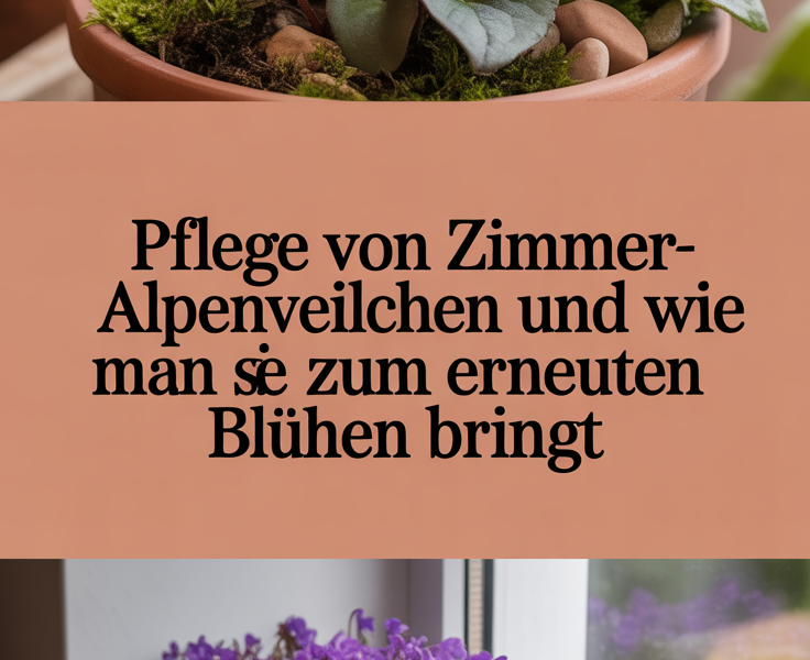 Pflege von Zimmer-Alpenveilchen und wie man sie zum erneuten Blühen bringt