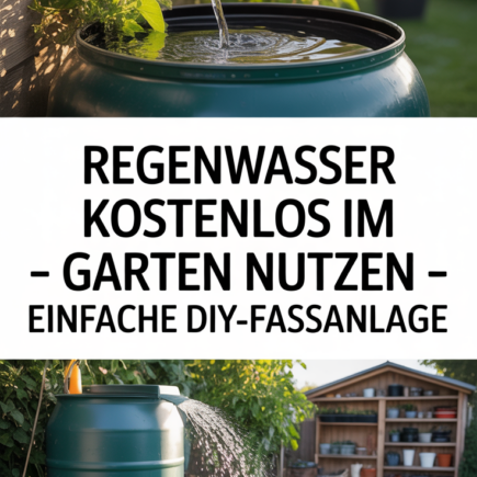 Regenwasser kostenlos im Garten nutzen – Einfache DIY-Fassanlage