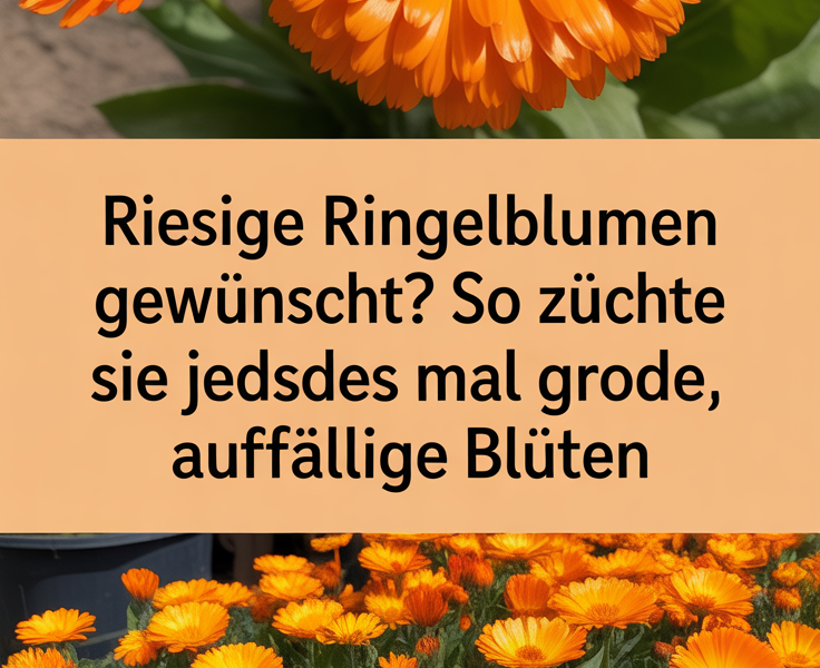 Riesige Ringelblumen gewünscht? So züchten Sie jedes Mal große, auffällige Blüten