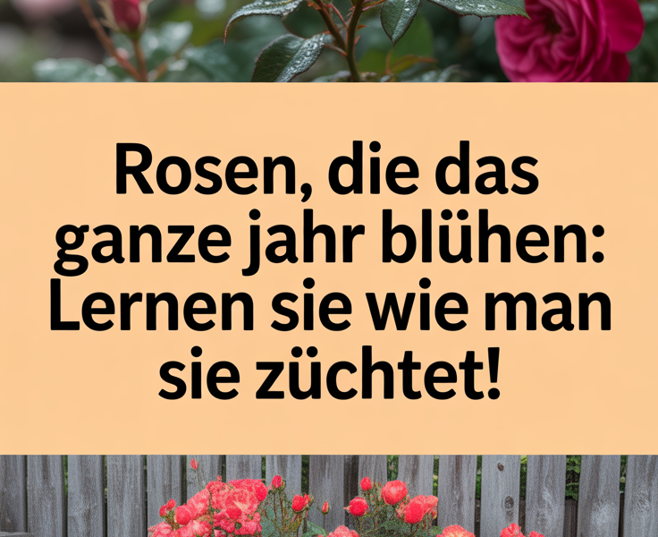 Rosen, die das ganze Jahr blühen: lernen Sie, wie man sie züchtet!