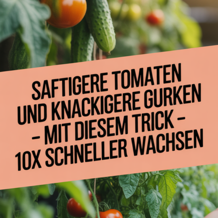 Saftigere Tomaten und knackigere Gurken – mit diesem Trick 10x schneller wachsen