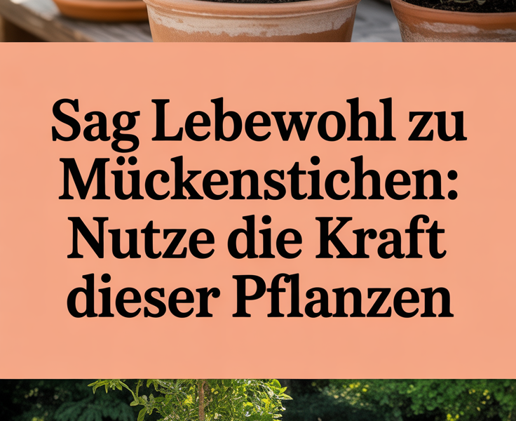 Sag Lebewohl zu Mückenstichen: Nutze die Kraft dieser Pflanzen