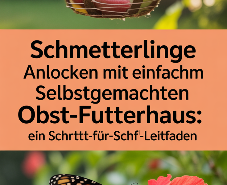 Schmetterlinge anlocken mit einem einfachen selbstgemachten Obst-Futterhaus: Ein Schritt-für-Schritt-Leitfaden
