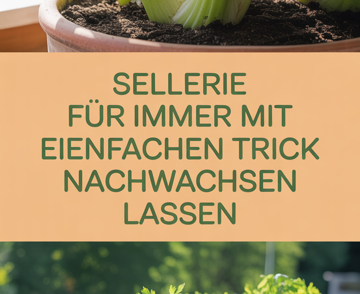 Sellerie für immer mit diesem einfachen Trick nachwachsen lassen