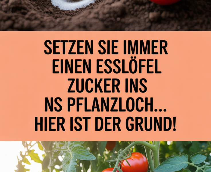 Setzen Sie immer einen Esslöffel Zucker ins Pflanzloch… Hier ist der Grund!