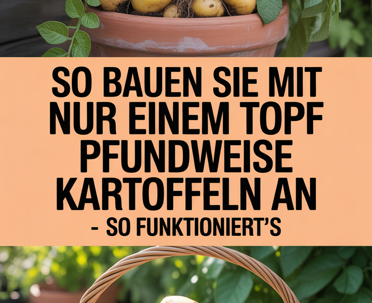 So bauen Sie mit nur einem Topf Pfundweise Kartoffeln an – so funktioniert’s