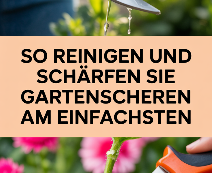 So reinigen und schärfen Sie Gartenscheren am einfachsten