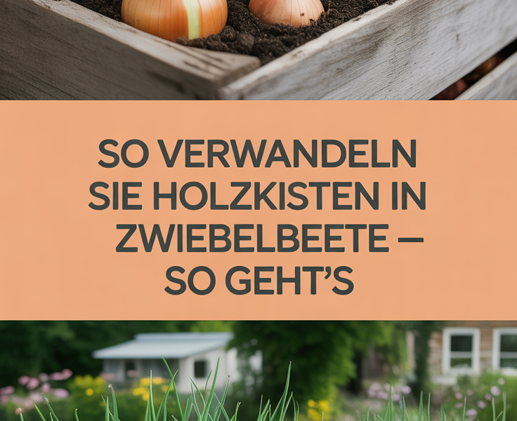 So verwandeln Sie Holzkisten in Zwiebelbeete – So geht's