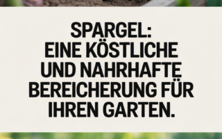 Spargel: Eine köstliche und nahrhafte Bereicherung für Ihren Garten