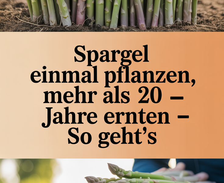 Spargel einmal pflanzen, mehr als 20 Jahre ernten – so geht’s