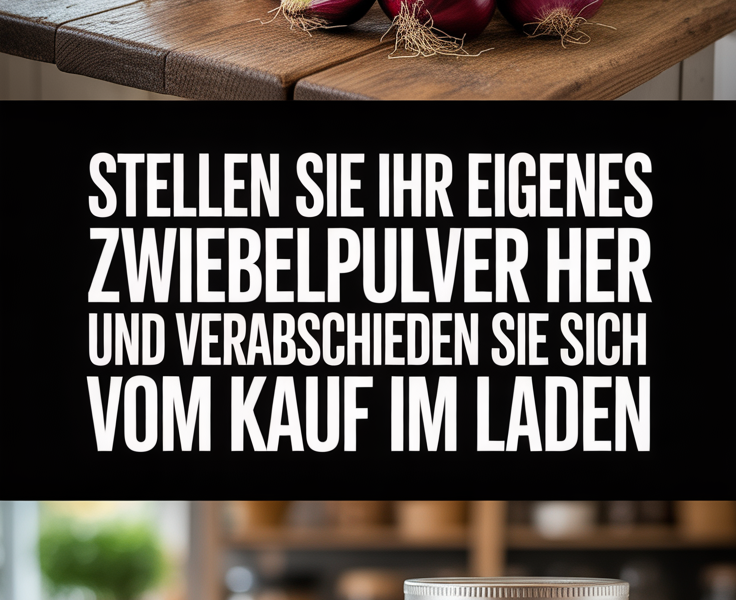 Stellen Sie Ihr eigenes Zwiebelpulver her und verabschieden Sie sich vom Kauf im Laden