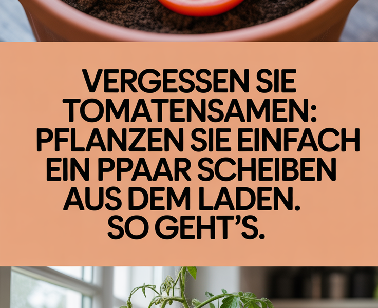 Vergessen Sie Tomatensamen: Pflanzen Sie einfach ein paar Scheiben aus dem Laden. So geht’s.