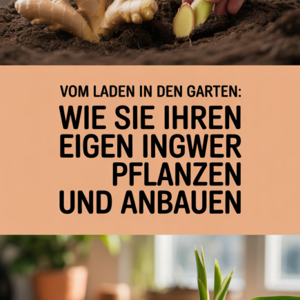 Vom Laden in den Garten: Wie Sie Ihren eigenen Ingwer pflanzen und anbauen