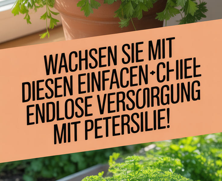 Wachsen Sie mit diesen einfachen Schritten eine endlose Versorgung mit Petersilie!