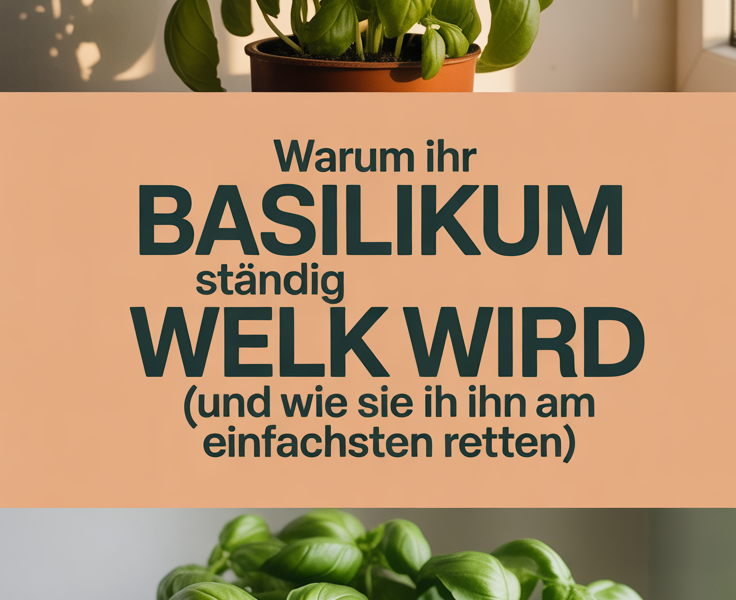 Warum Ihr Basilikum ständig welk wird (und wie Sie ihn am einfachsten retten)