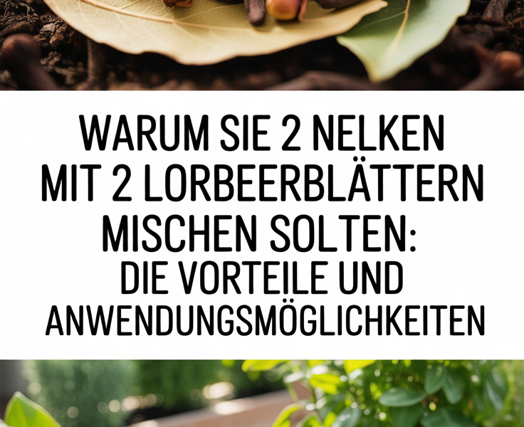 Warum Sie 2 Nelken mit 2 Lorbeerblättern mischen sollten: Die Vorteile und Anwendungsmöglichkeiten